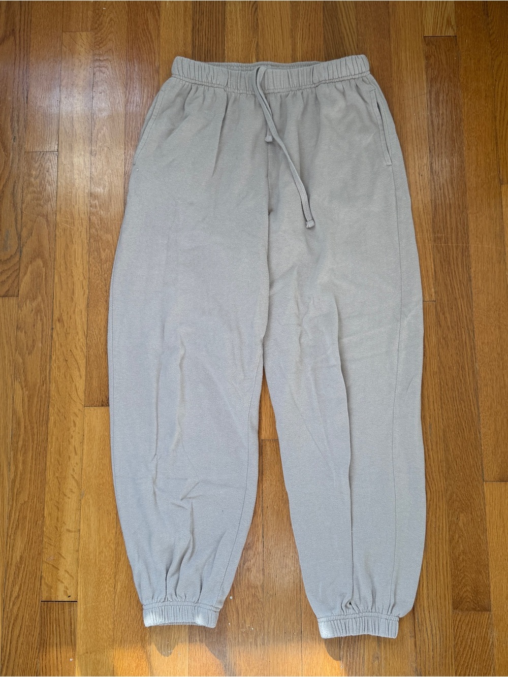 Garage Beige Jogger Sweatpants - Picture 1 of 3